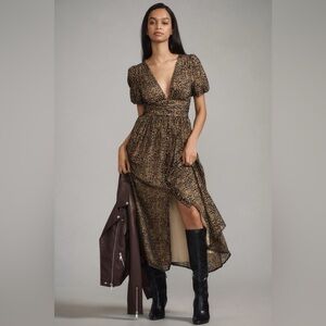 NWT Size 2 - The Katerina Button-Front Dress: Velvet Edition